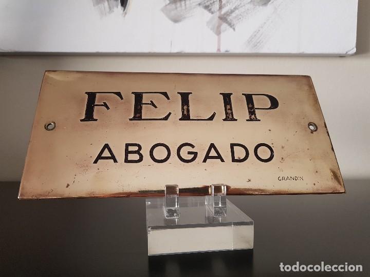 Carteles: PLACA FELIP ABOGADO - Foto 2
