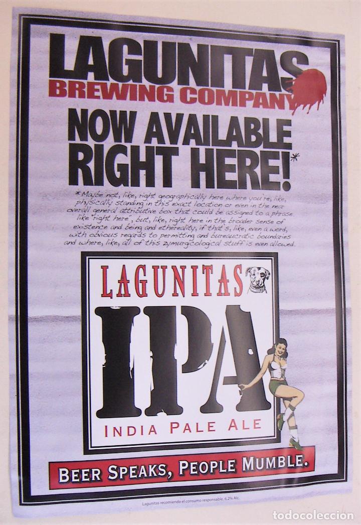 Affiches: Bonito cartel de Cerveza Lagunitas nuevo 30X42 cm