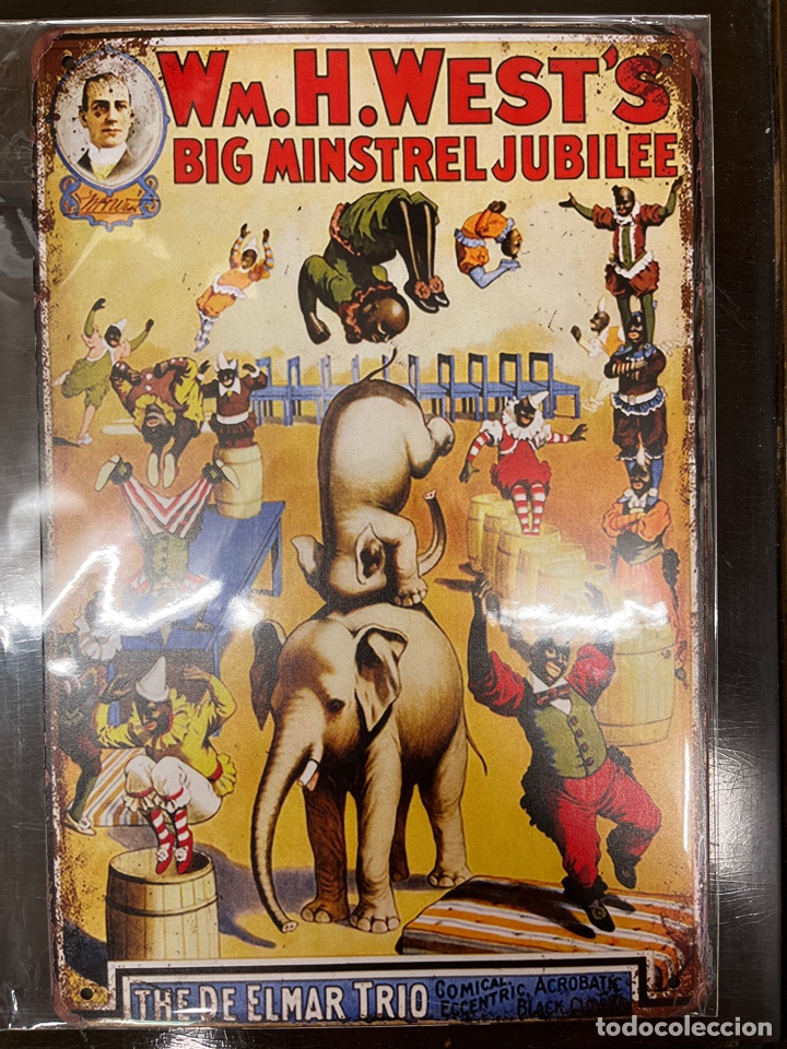 Affiches: CHAPA REPRODUCCI&Oacute;N- CIRCO - WM. H. WEST'S BIG MINSTREL JUBILEE-THE ELMAR TRIO-COMICAL-ECCENTRIC
