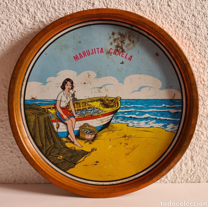 Posters: Bandeja Marujita Canela Modesto Pi&ntilde;eiro Cari&ntilde;o Coru&ntilde;a Conservas Pescado Decoraci&oacute;n Marinera - Hierro