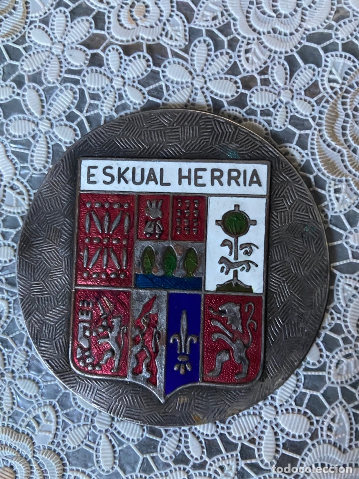 Carteles: CHAPA ESMALTADA HESKUAL HERRIA - Foto 1
