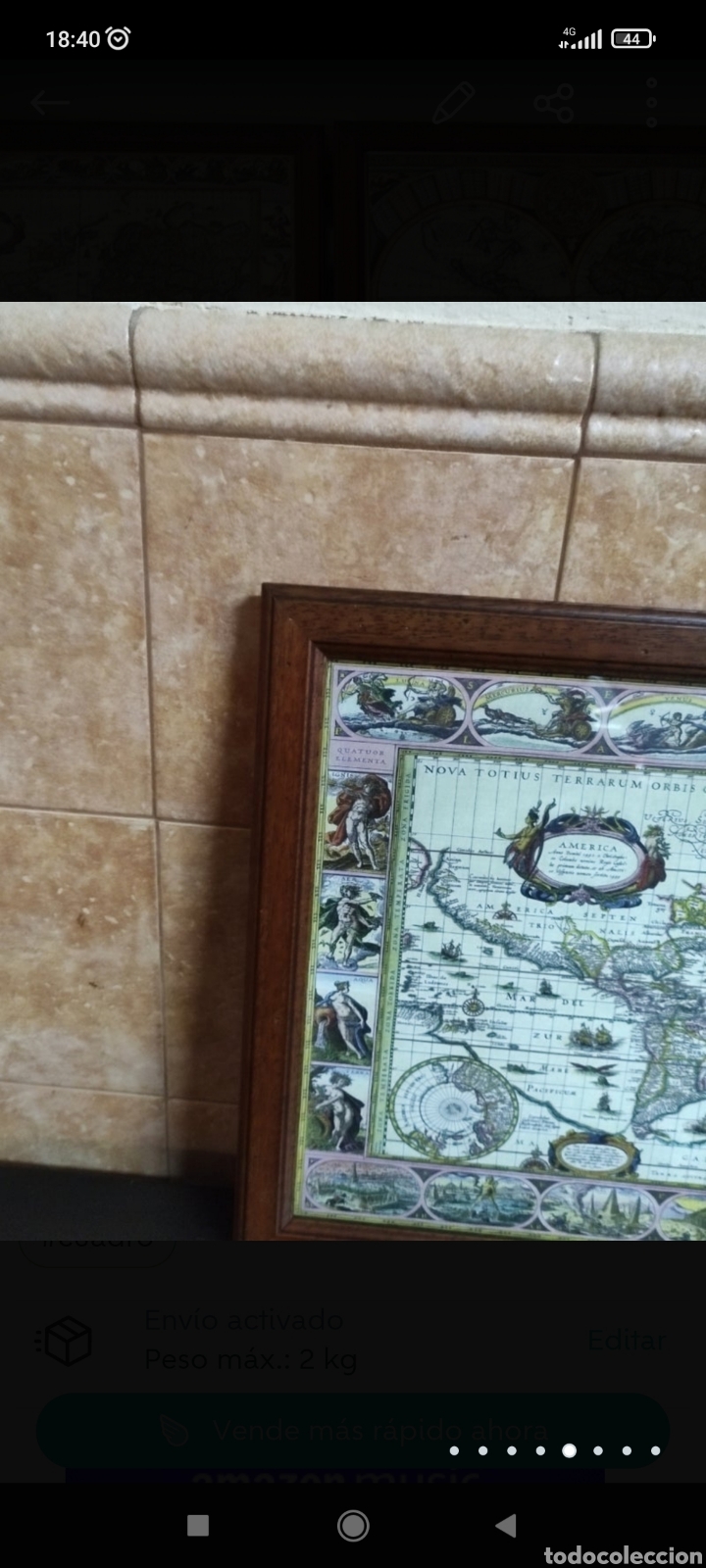 Carteles: Mapas Mundi enmarcados - Foto 5