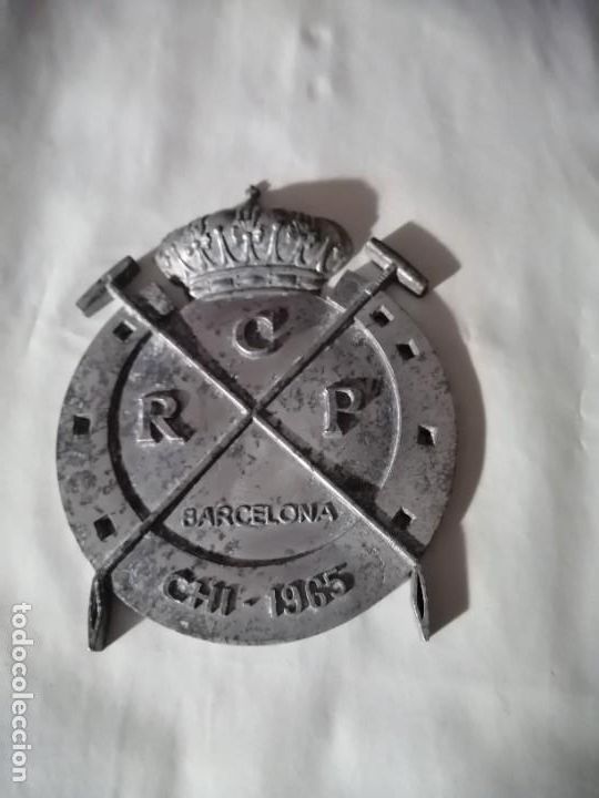 Affiches: ANTIGUA PLACA REAL CLUB DE POLO BARCELONA A&Ntilde;O 1965