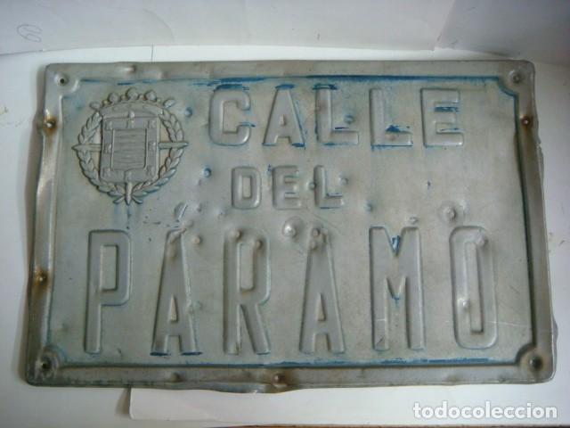 Carteles: PLACA DE CALLE DE VALLADOLID CALLE DEL PARAMO (&) - Foto 1