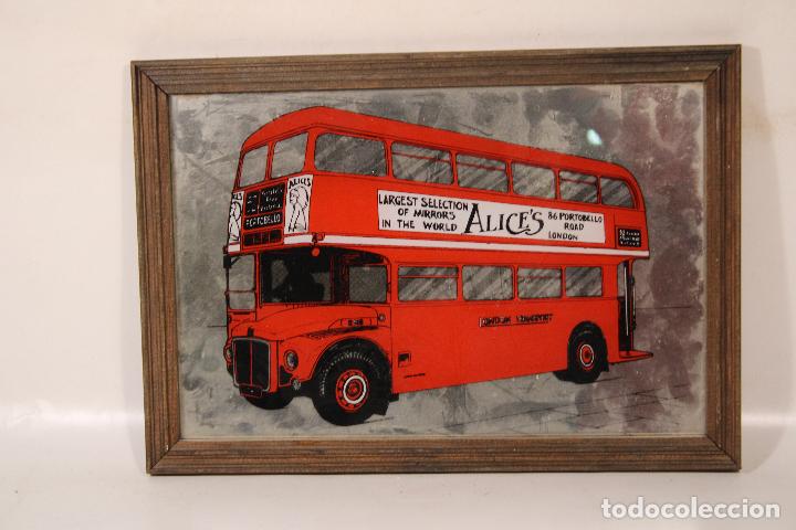 Affiches: autobus londes espejo litografiado