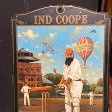 Carteles: THE CRICKETERS IND COOPE CARTE PUBLICITARIO THE FAMOUS BRITISH PUB SIGN COLLECTION. Lote 366184051