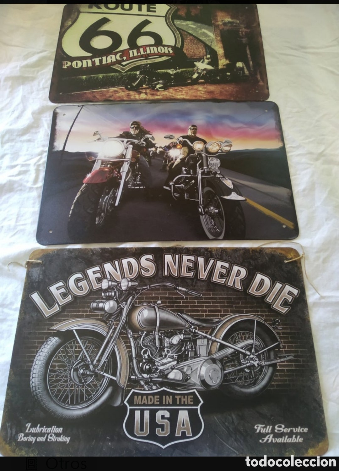 Plakate: 6 carteles vintage de chapa
