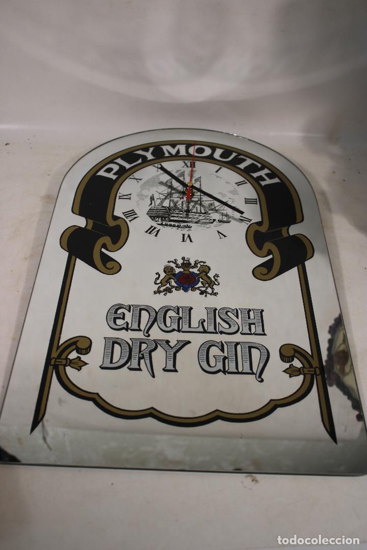 Affiches: reloj cartel espejo ply mouth english dry gin