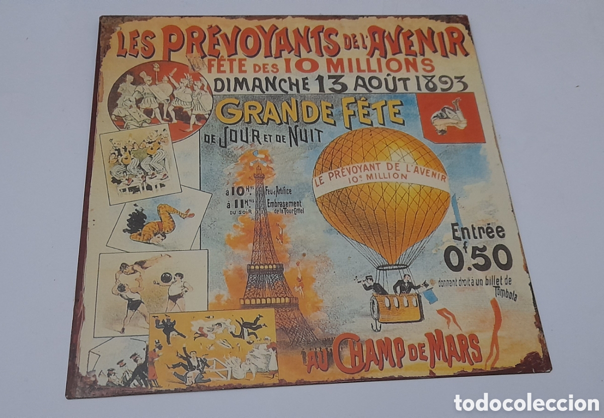 Affiches: Cartel met&aacute;lico Les prevoyants del avenir 1893