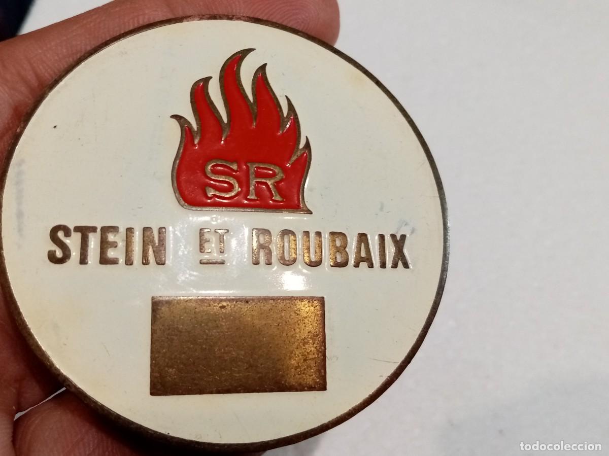 Plakate: PLACA O INSIGNIA DE ALFILER S.R. STEIN ET ROUBAIX ESMALTADA