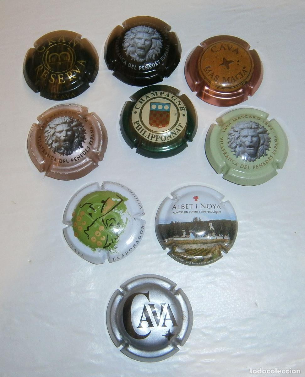 Carteles: chapas de cava lote de nueve variadas - Foto 1