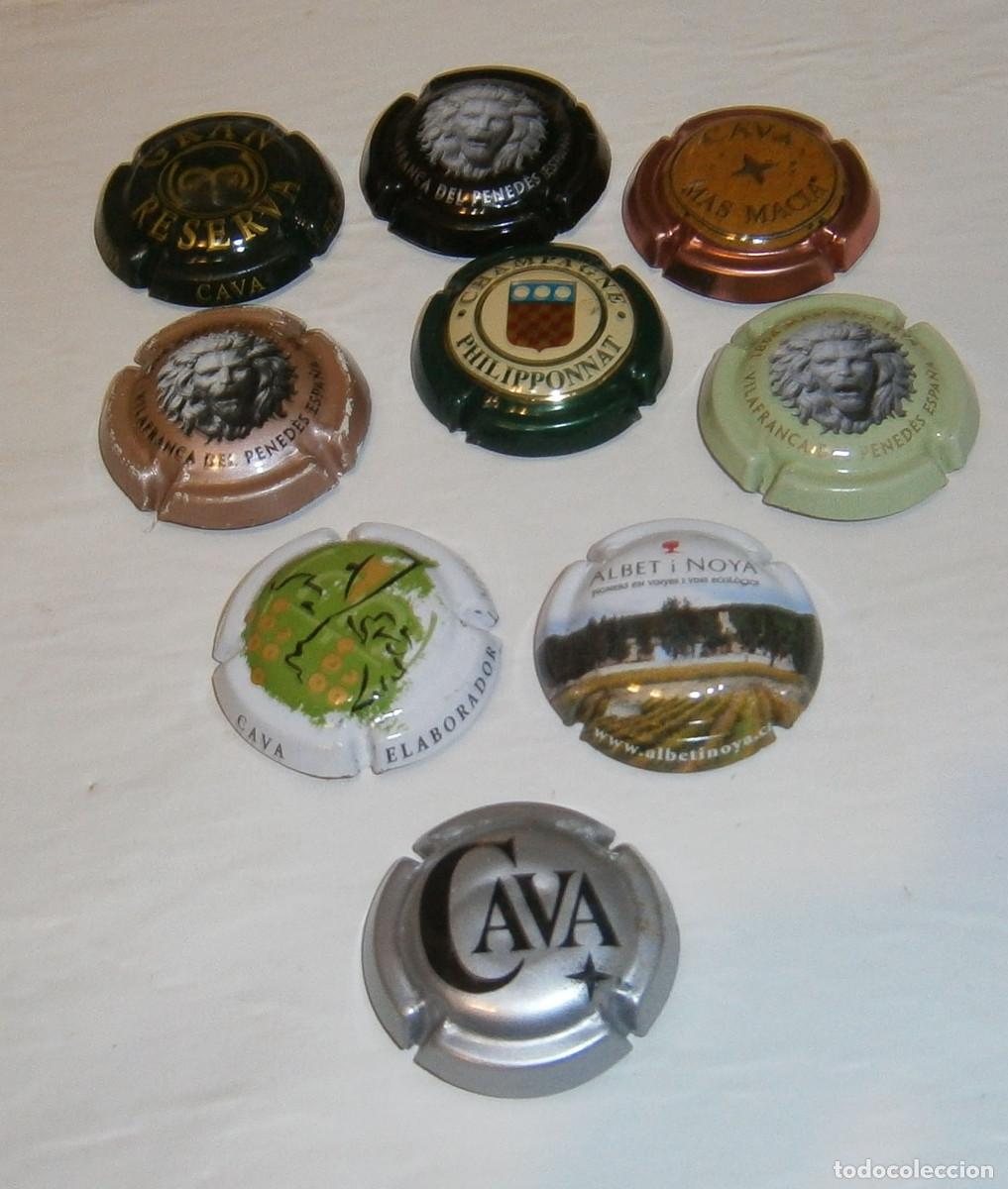 Carteles: chapas de cava lote de nueve variadas - Foto 2