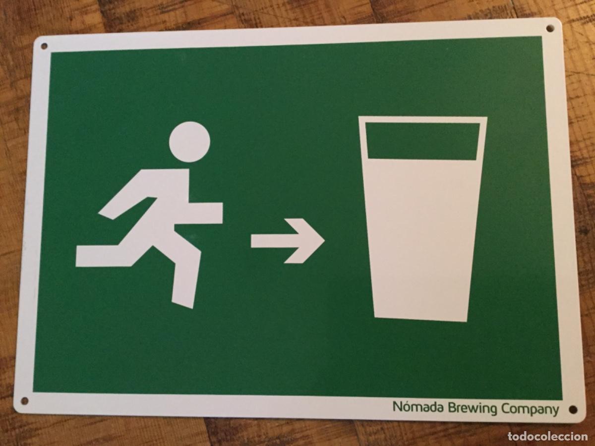 Posters: N&Oacute;MADA BREWING - CHAPA MET&Aacute;LICA - PUBLICIDAD CERVEZA ARTESANAL BARCELONA