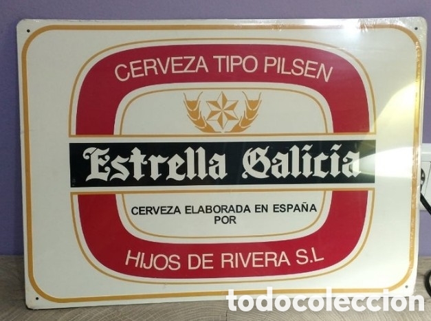 Carteles: Chapa publicidad cerveza - Foto 1