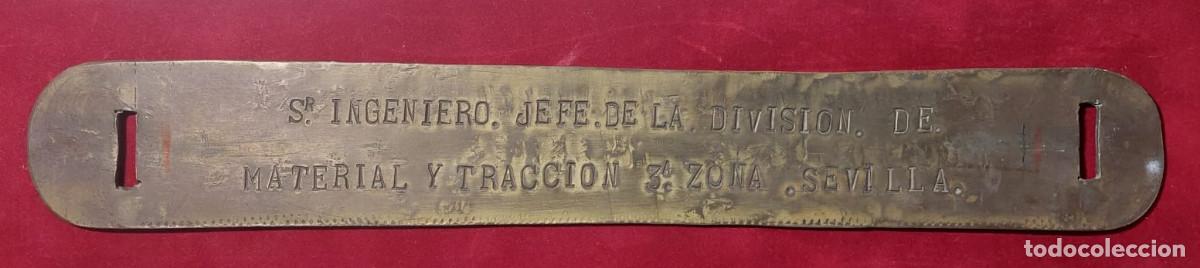 Carteles: PLACA RENFE ANTIGUA - Foto 1