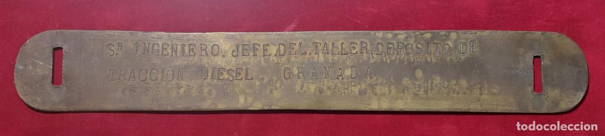 Carteles: PLACA RENFE ANTIGUA - Foto 2