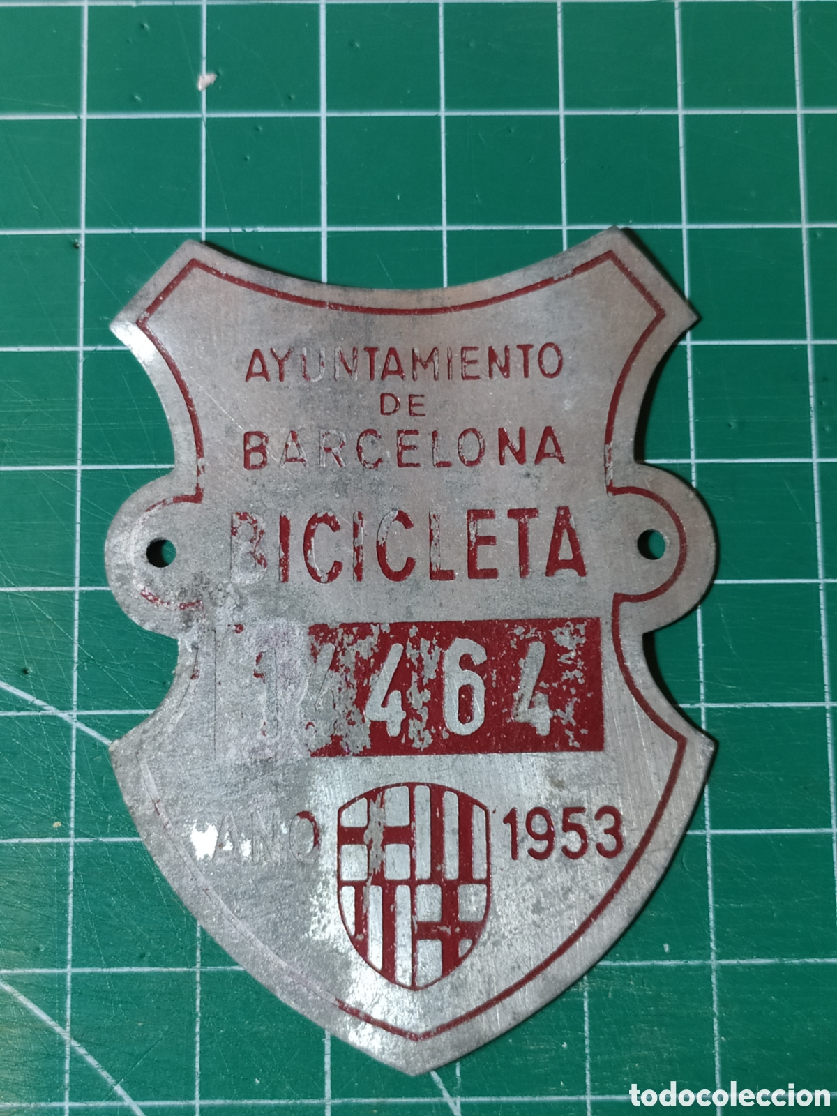 Affiches: Matr&iacute;cula tasa Rodaje Bicicleta. Barcelona. 1953