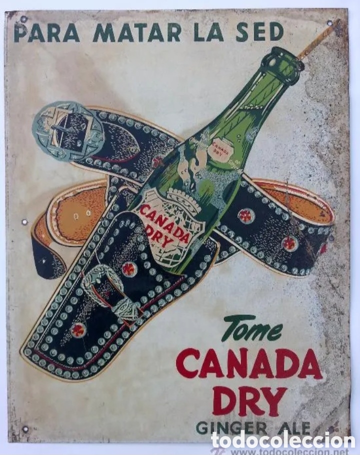 Carteles: Chapa CANADA DRY original - Foto 1