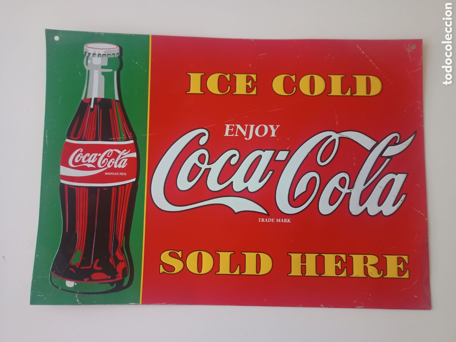 Carteles: Chapa Coca Cola 42x30cms - Foto 1