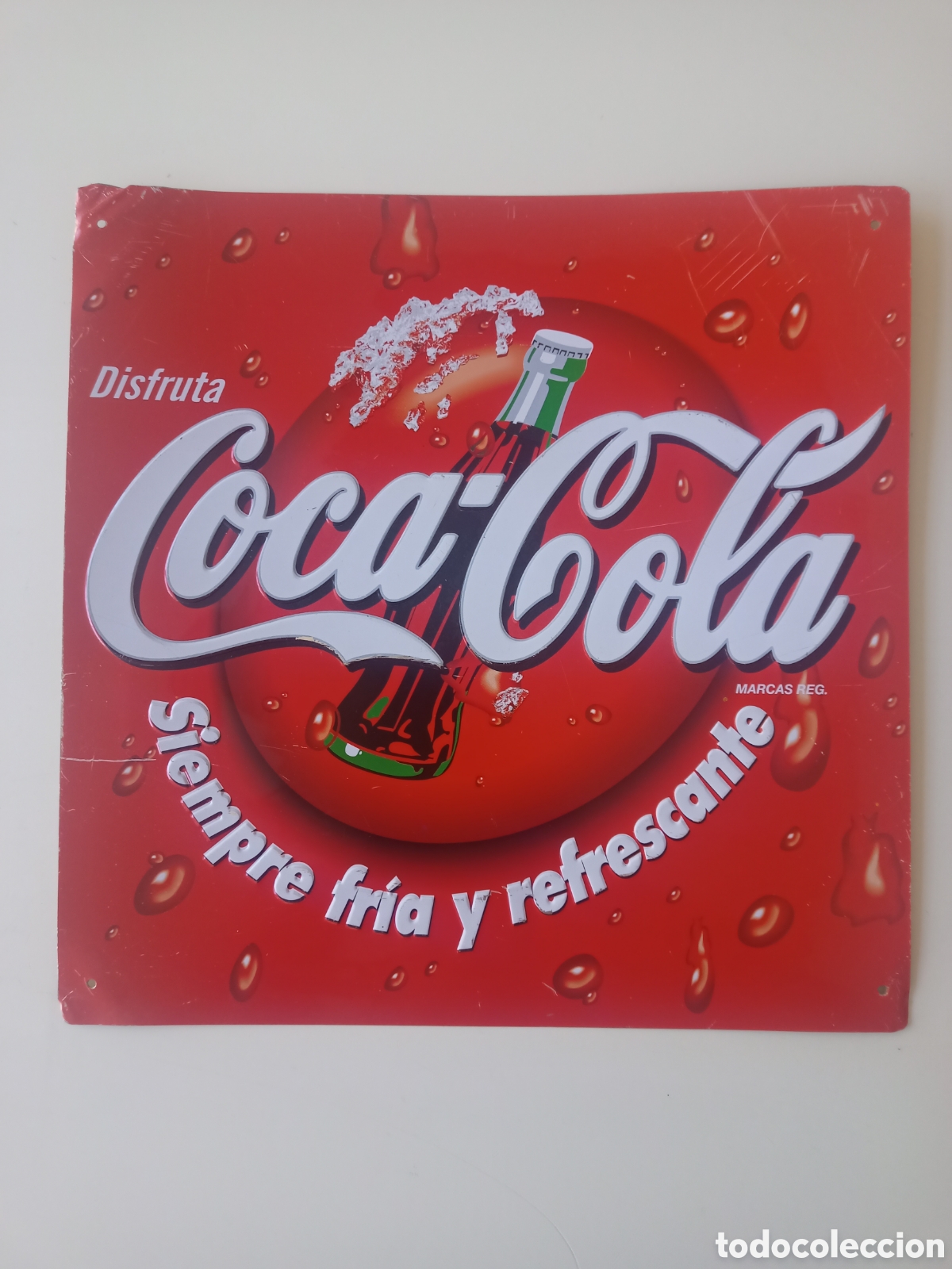 Carteles: Chapa Coca Cola 30x30cms - Foto 1