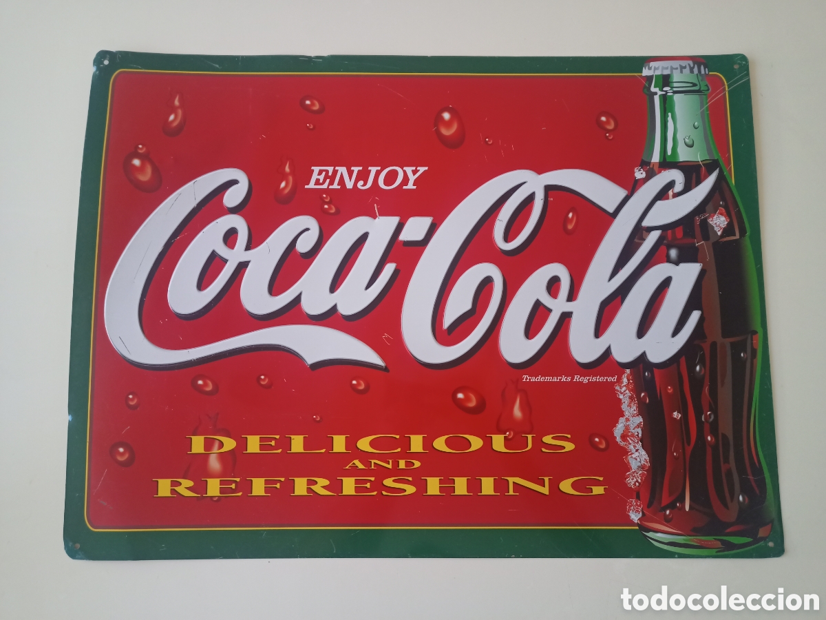 Carteles: Chapa Coca Cola 60x40 - Foto 1