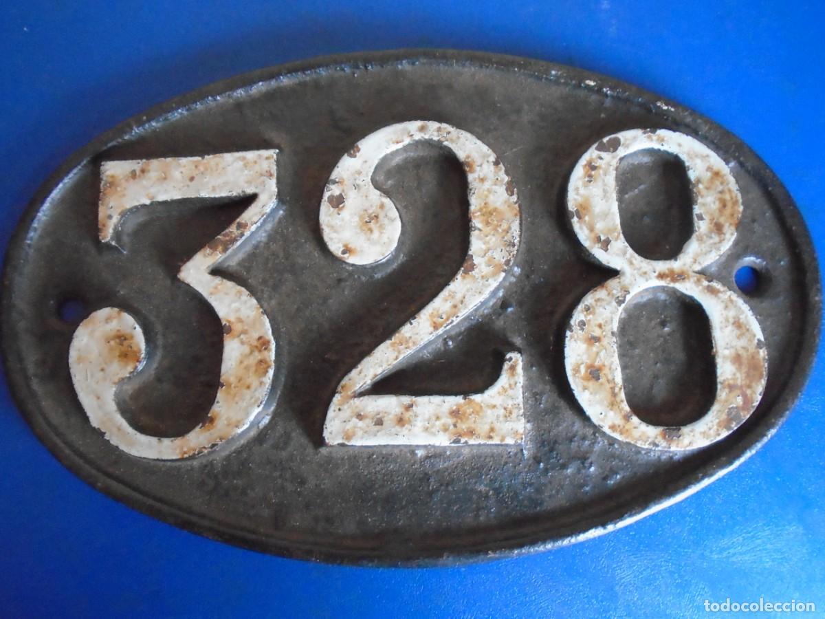 Carteles: (FOR-230600)PLACA DE FERROCARRIL ??? N&ordm;328 - Foto 1