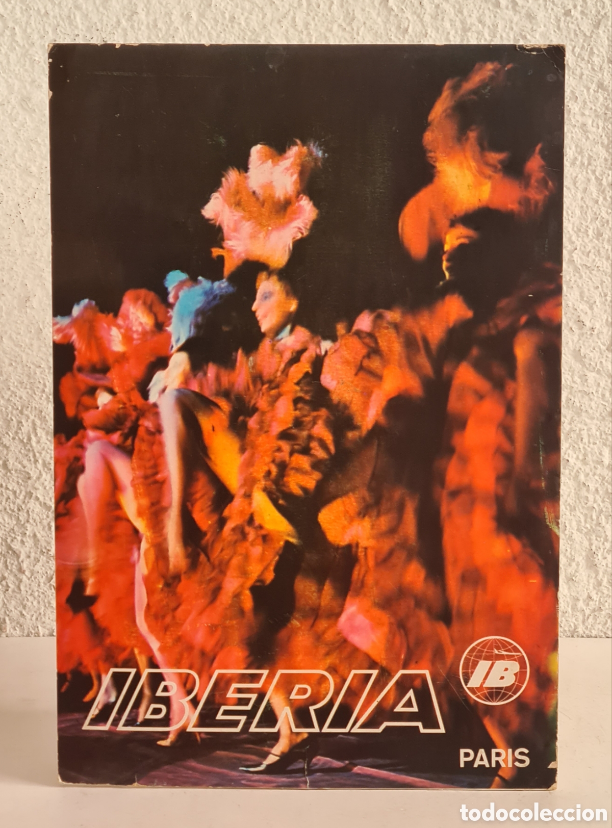 Plakate: Cartel Publicidad Agencia Iberia Par&iacute;s 1969 L&iacute;neas A&eacute;reas de Espa&ntilde;a Foto Sigmar Polke Cabaret Rouge