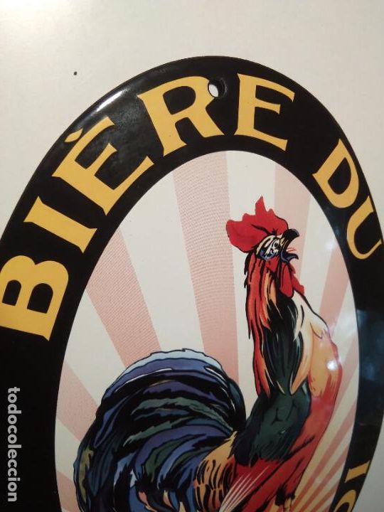 Carteles: CHAPA ESMALTADA COQ HARDI BIERE - Foto 4
