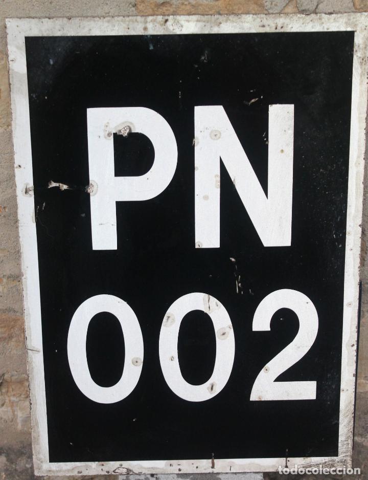 Carteles: SE&Ntilde;AL DE TREN, FEVE, PASO A NIVEL - Foto 1
