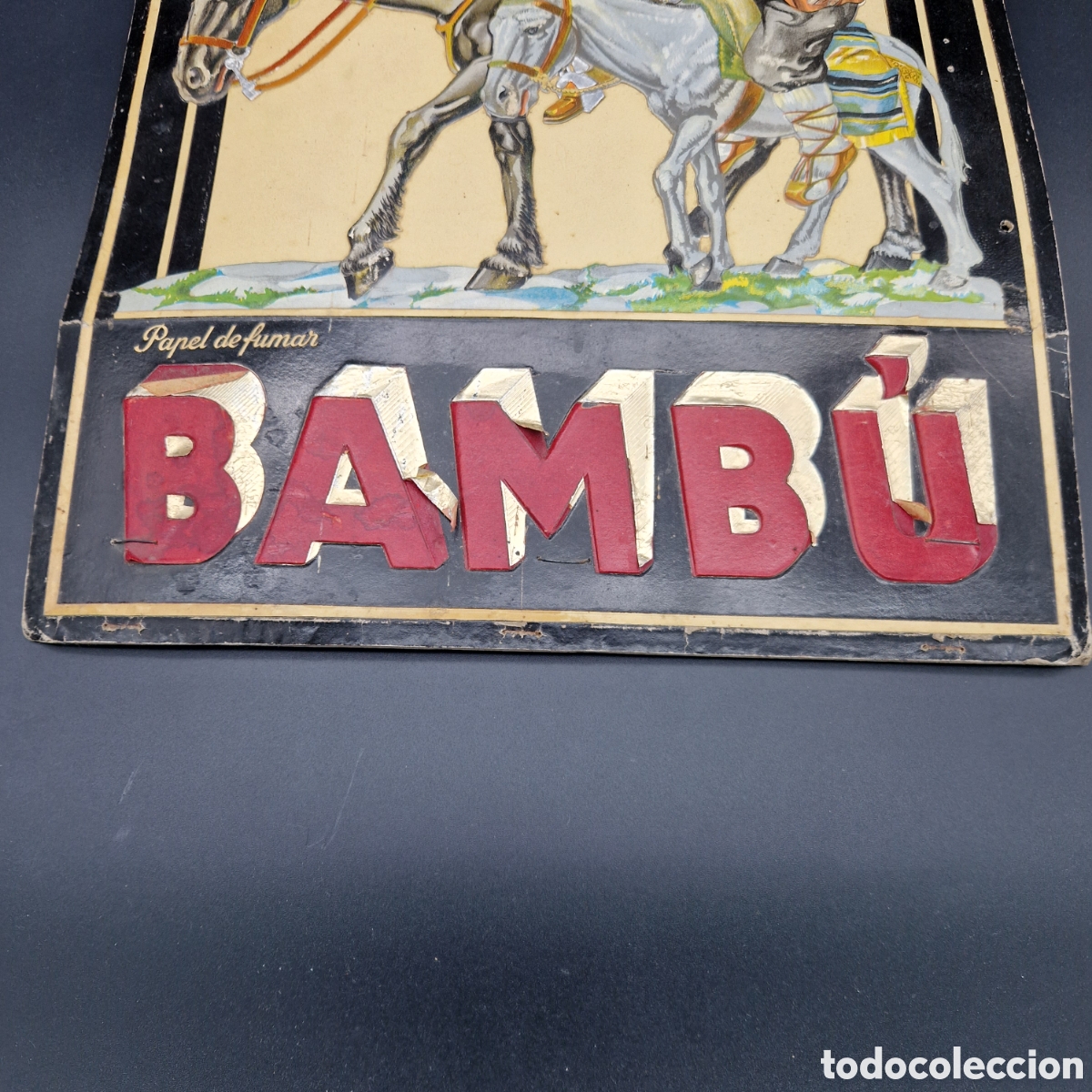 Carteles: Antiguo cartel de cart&oacute;n &rdquo; Bamb&uacute; &rdquo; - Foto 3