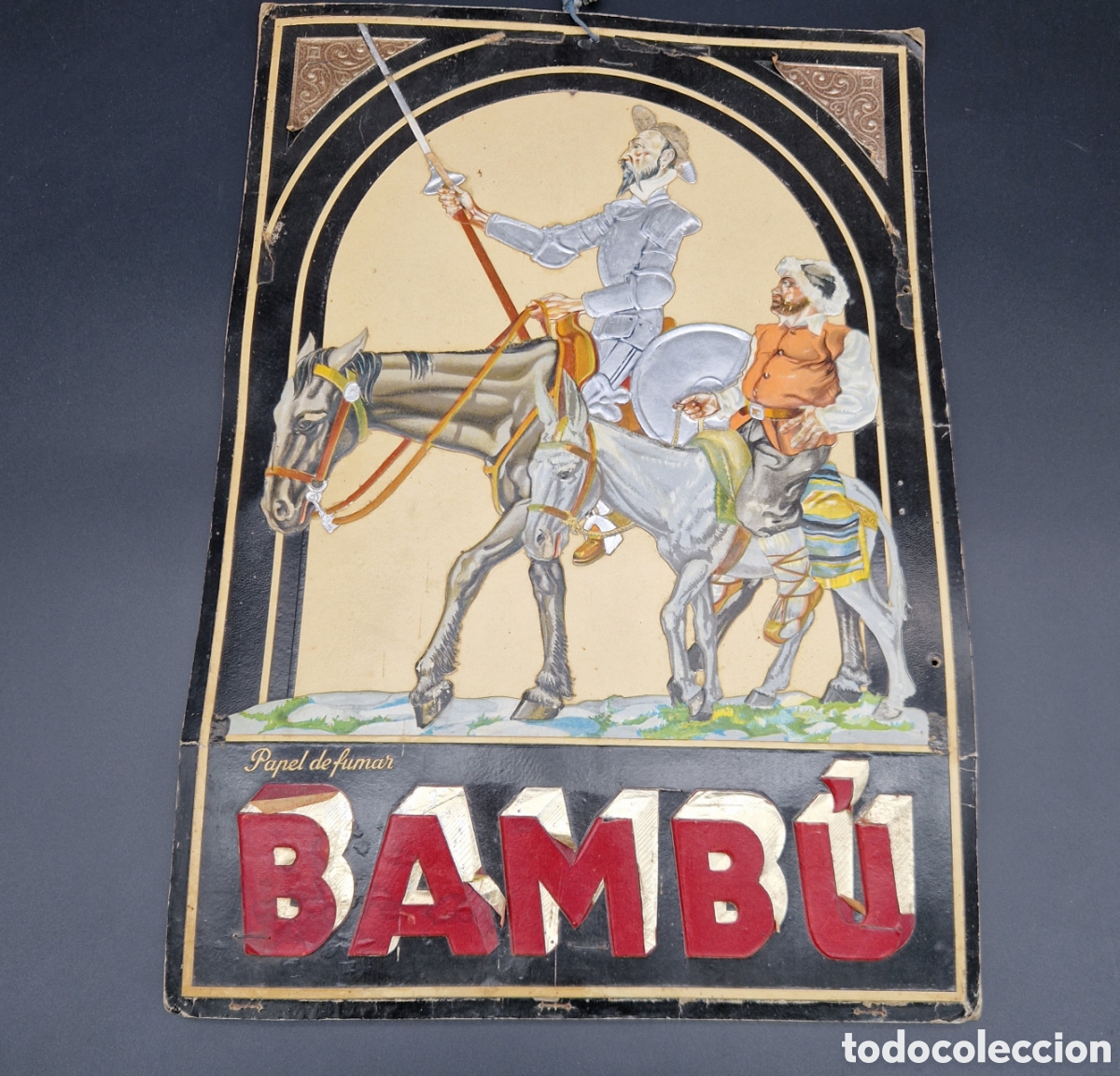 Carteles: Antiguo cartel de cart&oacute;n &rdquo; Bamb&uacute; &rdquo; - Foto 1