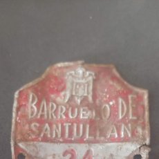 Carteles: ANTIGUA CHAPA DE BICICLETA,BARRUELO DE SANTULLAN-PALENCIA-.1967. Nº37.