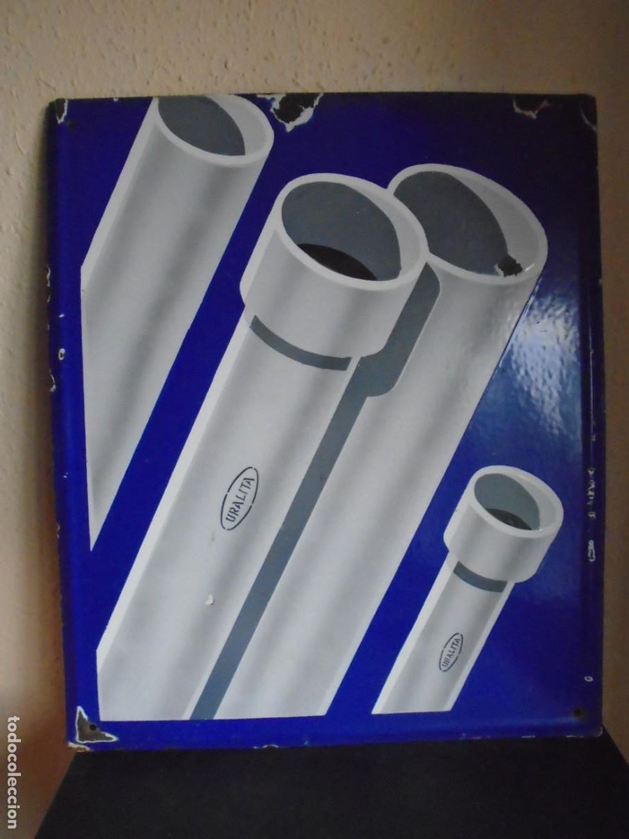 Carteles: (PUB-231029)PLACA ESMALTADA URALITA - Foto 4