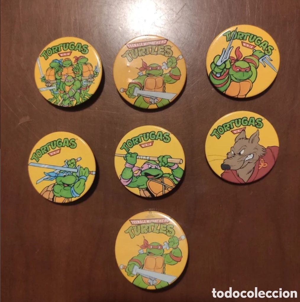 Carteles: Colecci&oacute;n 7 chapas Tortugas Ninja - Foto 1
