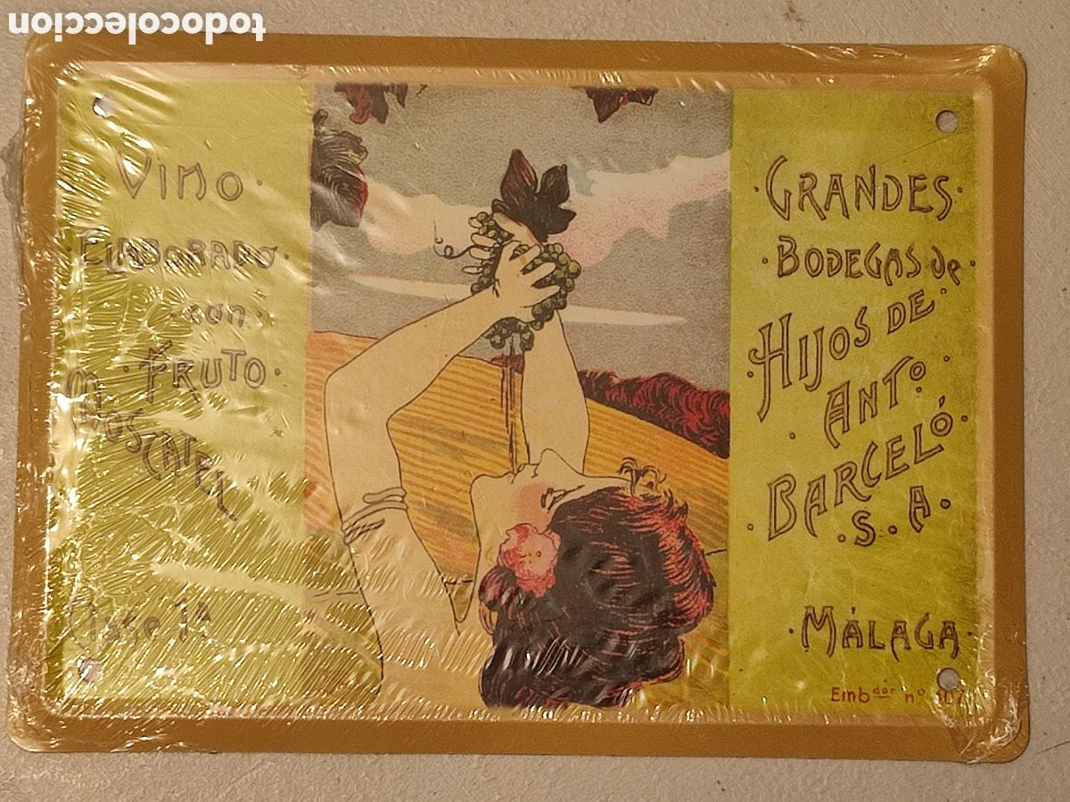 Plakate: CHAPA VINO HIJOS DE ANTONIO BARCELO 13X18