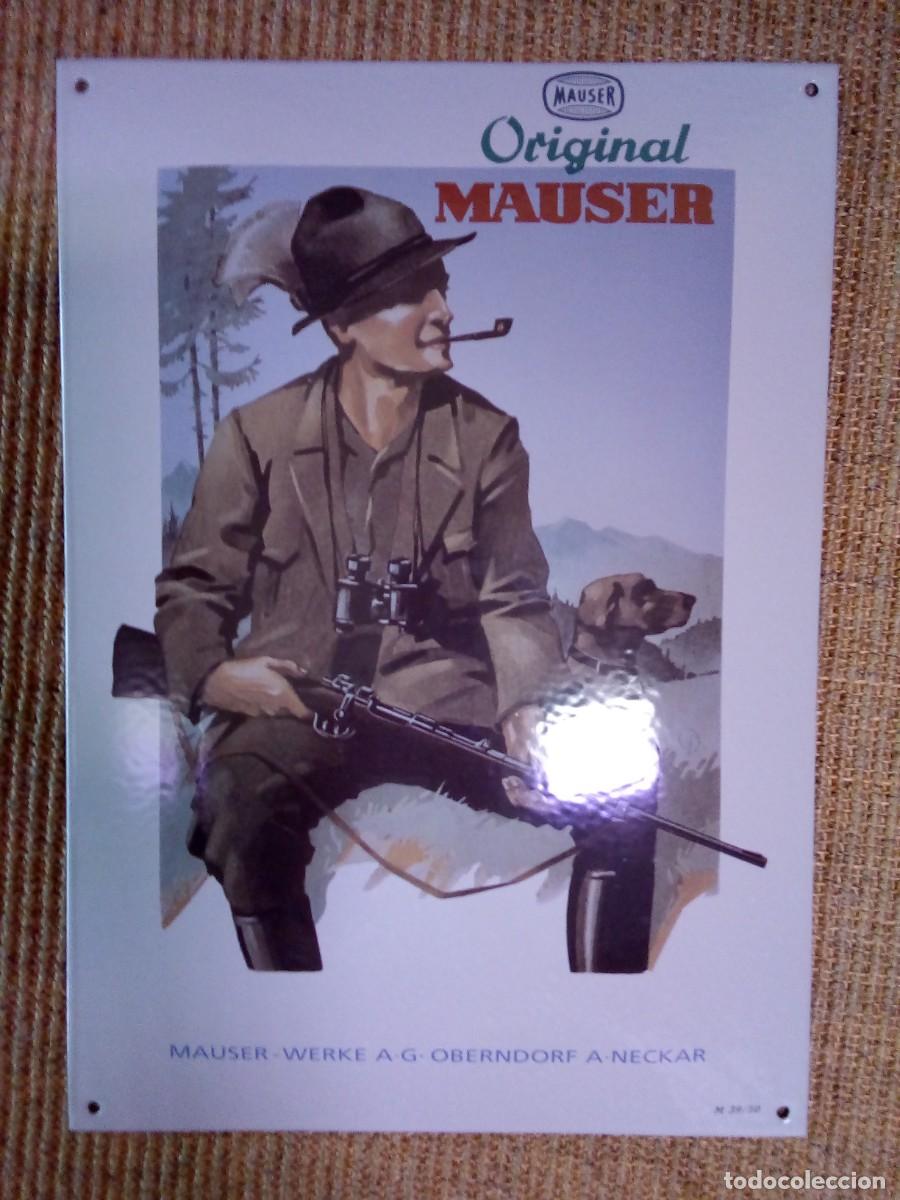 Carteles: Chapa esmaltada da marca Mauser - Foto 1