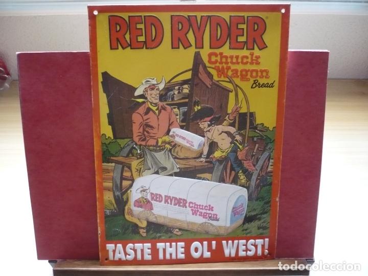Carteles: Red Ryder de Novaro. Chapa. - Foto 2