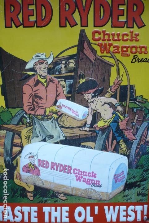 Carteles: Red Ryder de Novaro. Chapa. - Foto 1