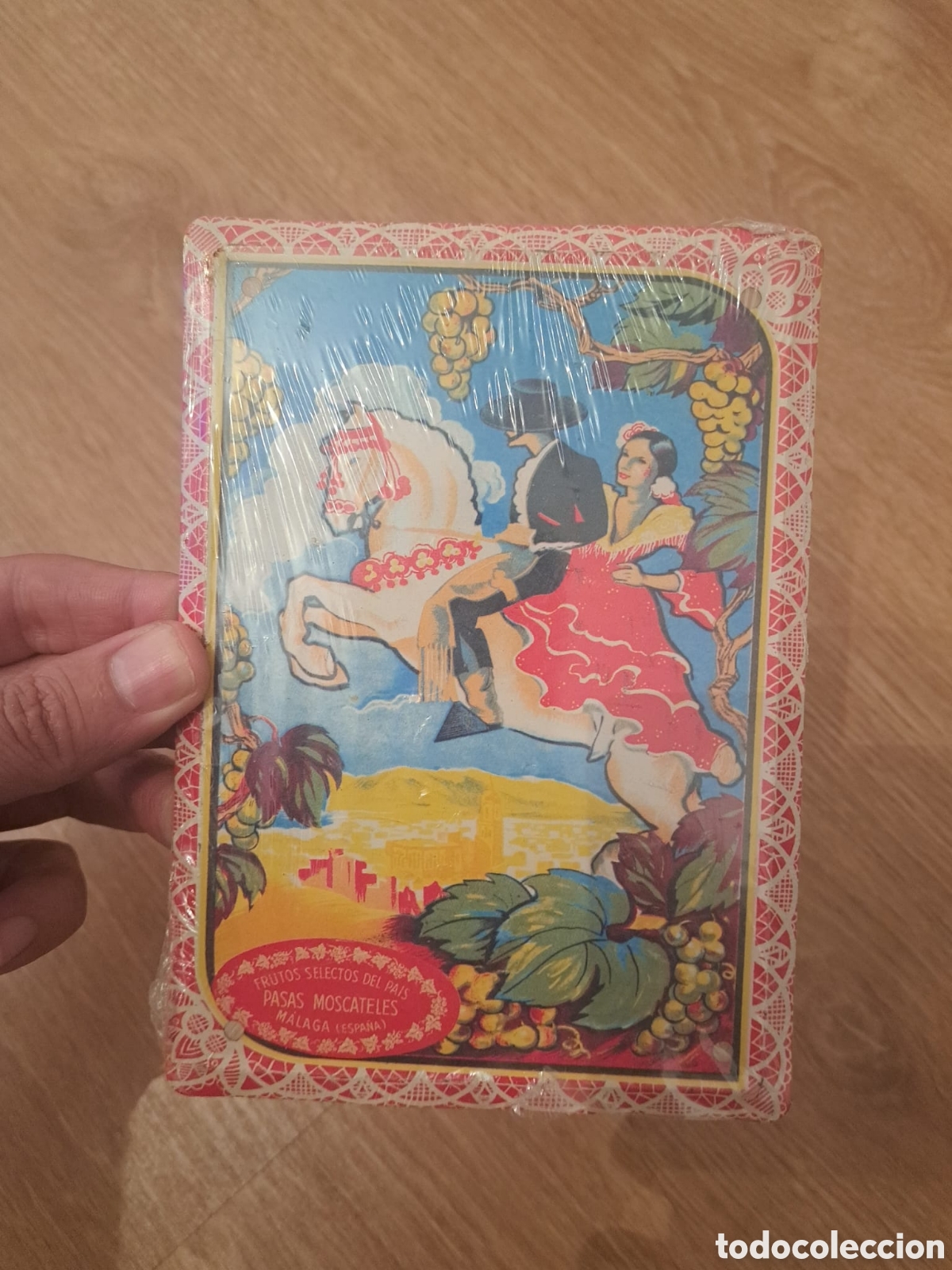 Affiches: reproducci&oacute;n de chapa antigua uvas moscatel