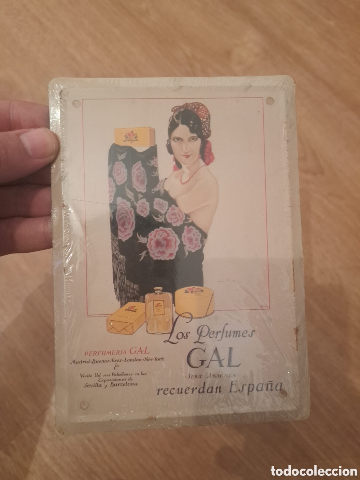 Affiches: reproducci&oacute;n de chapa antigua los perfumes gal