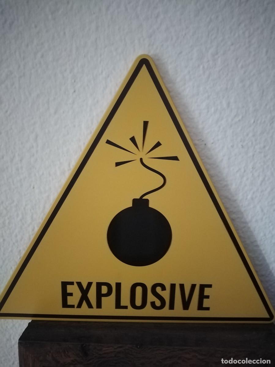 Carteles: Chapa Explosive. 30 x 34 cm. Bomba. - Foto 4