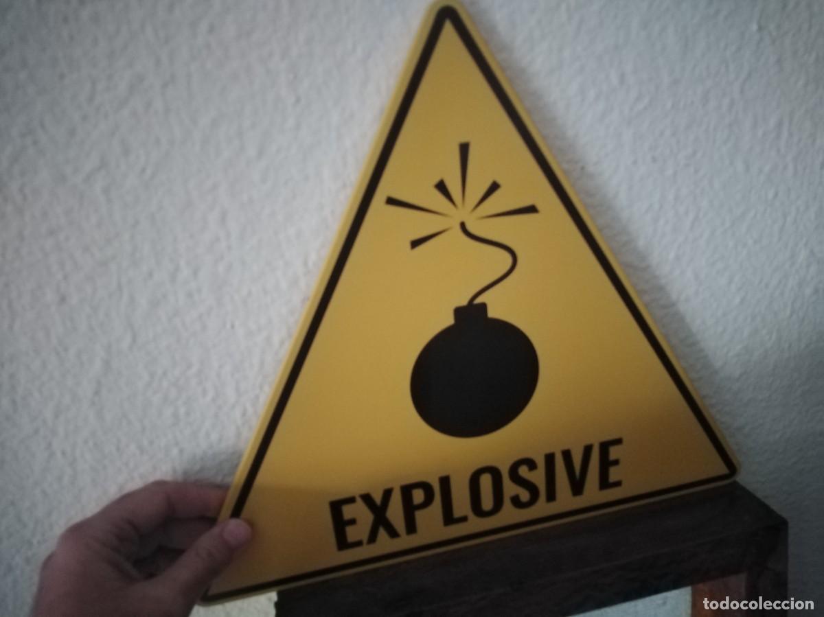 Carteles: Chapa Explosive. 30 x 34 cm. Bomba. - Foto 5