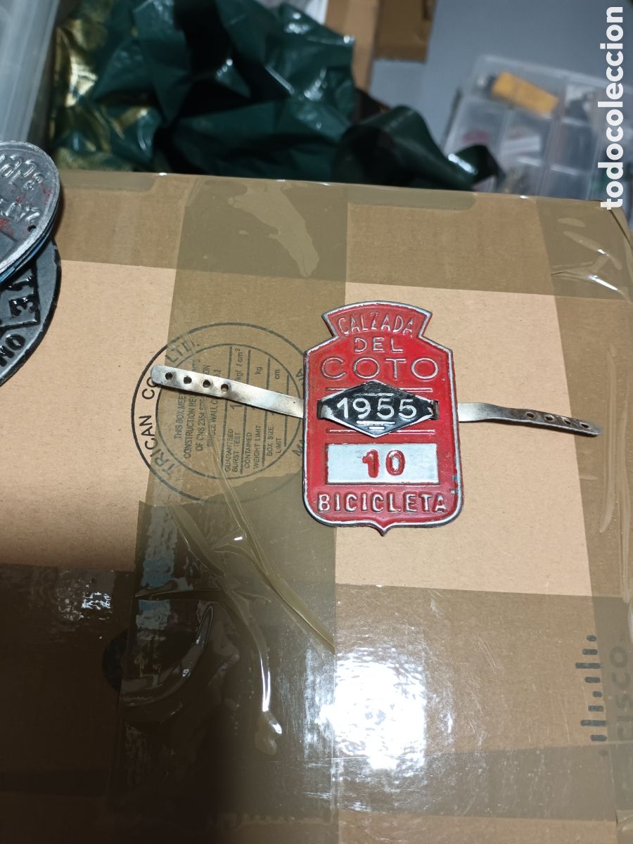 Affiches: MATRICULA BICICLETA. NUEVA A ESTRENAR. CALZADA DEL COTO EN LE&Oacute;N. 1955. VER FOTOS