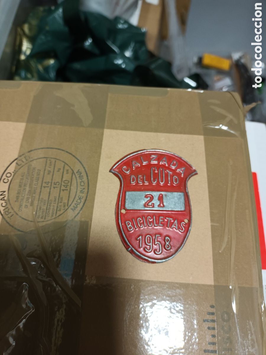 Affiches: MATRICULA DE BICICLETA. CALZADA DEL COTO EN LE&Oacute;N.1958. A ESTRENAR. VER FOTOS.