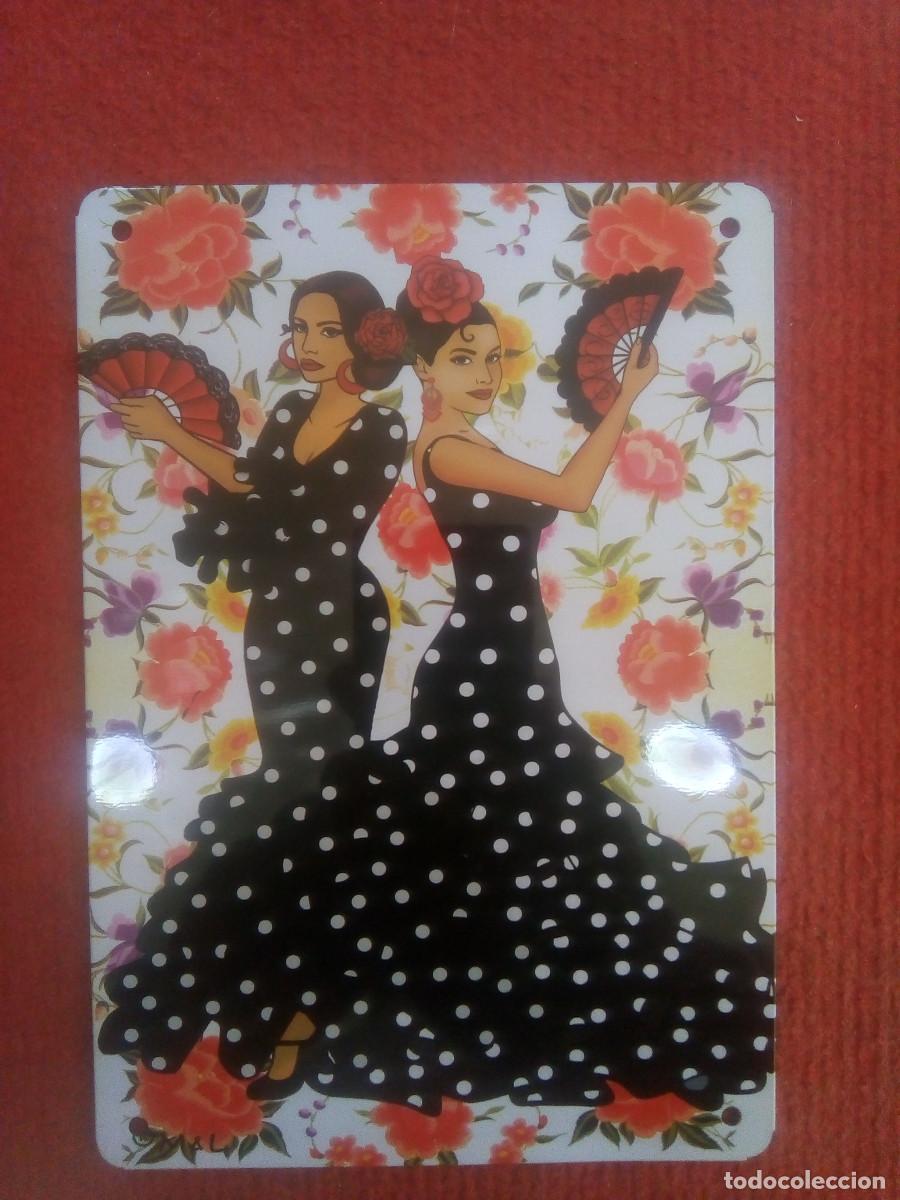 Carteles: PLACA METAL FLAMENCAS - Foto 1
