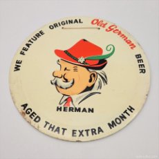 Carteles: CHAPA DE PROPAGANDA ”HERMANN BEER”. 1950 - 1959