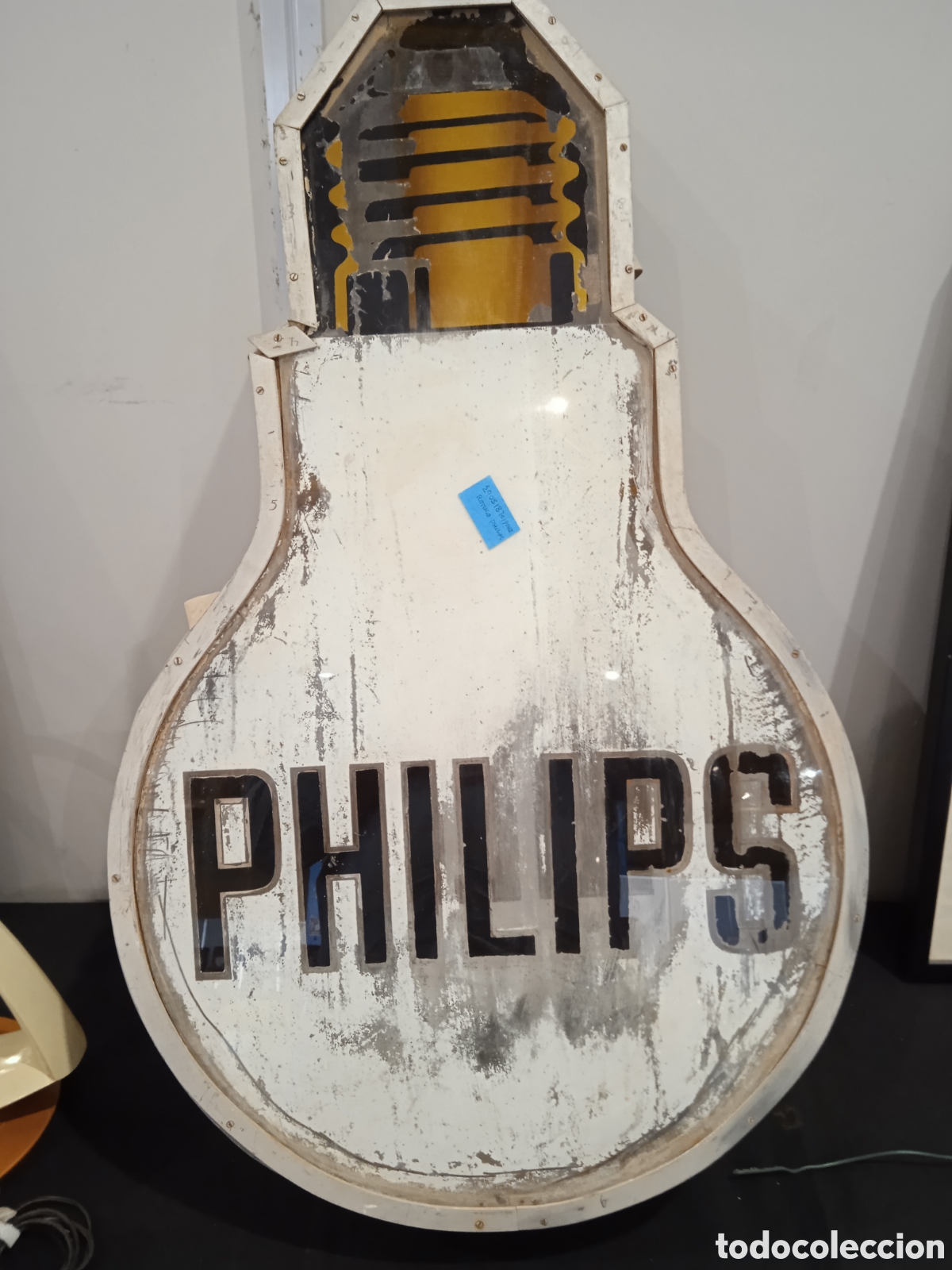 Carteles: ANTIGUO CARTEL ROTULO BOMBILLA PHILIPS - Foto 11