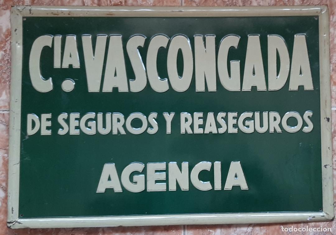 Carteles: (PUB-240603)CHAPA PUBLICITARIA COMPA&Ntilde;IA VASCONGADA DE AGENCIA DE SEGUROS Y REASEGUROS - Foto 2