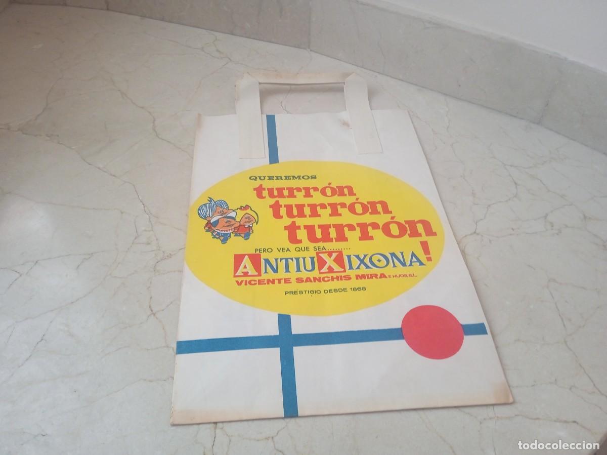 Carteles: Antigua bolsa de papel turron Antiu Xixona.Aut&eacute;ntica!