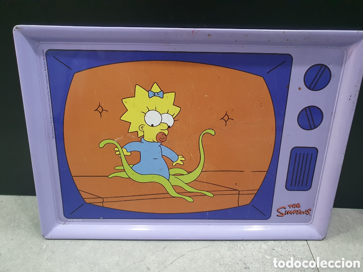 Carteles: Bandeja de lata. Los Simpsons. Maggie. (L41) - Foto 1